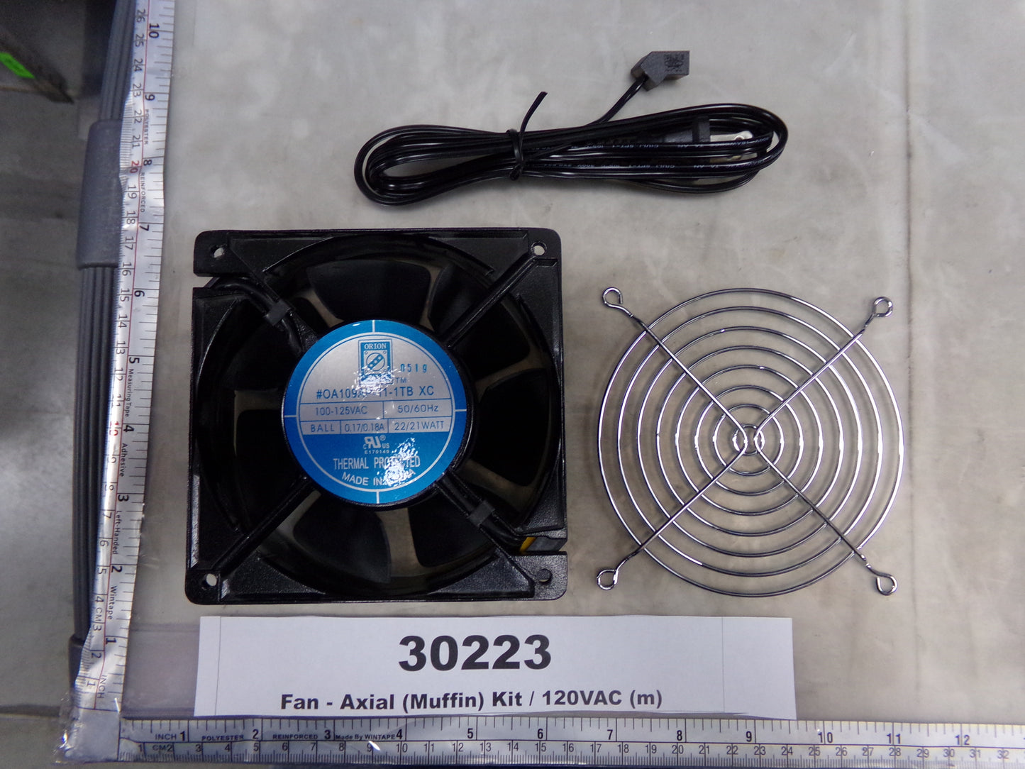 Fan, Axial (Muffin) Kit, 120 VAC, Allied Electronics Inc., OA109AP-11-1TBXC