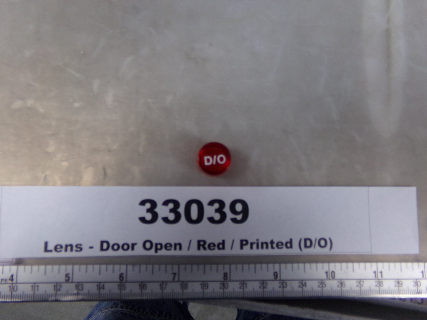 Lens, Printed, Door Open, Red, Riverside Manufacturing, 33039