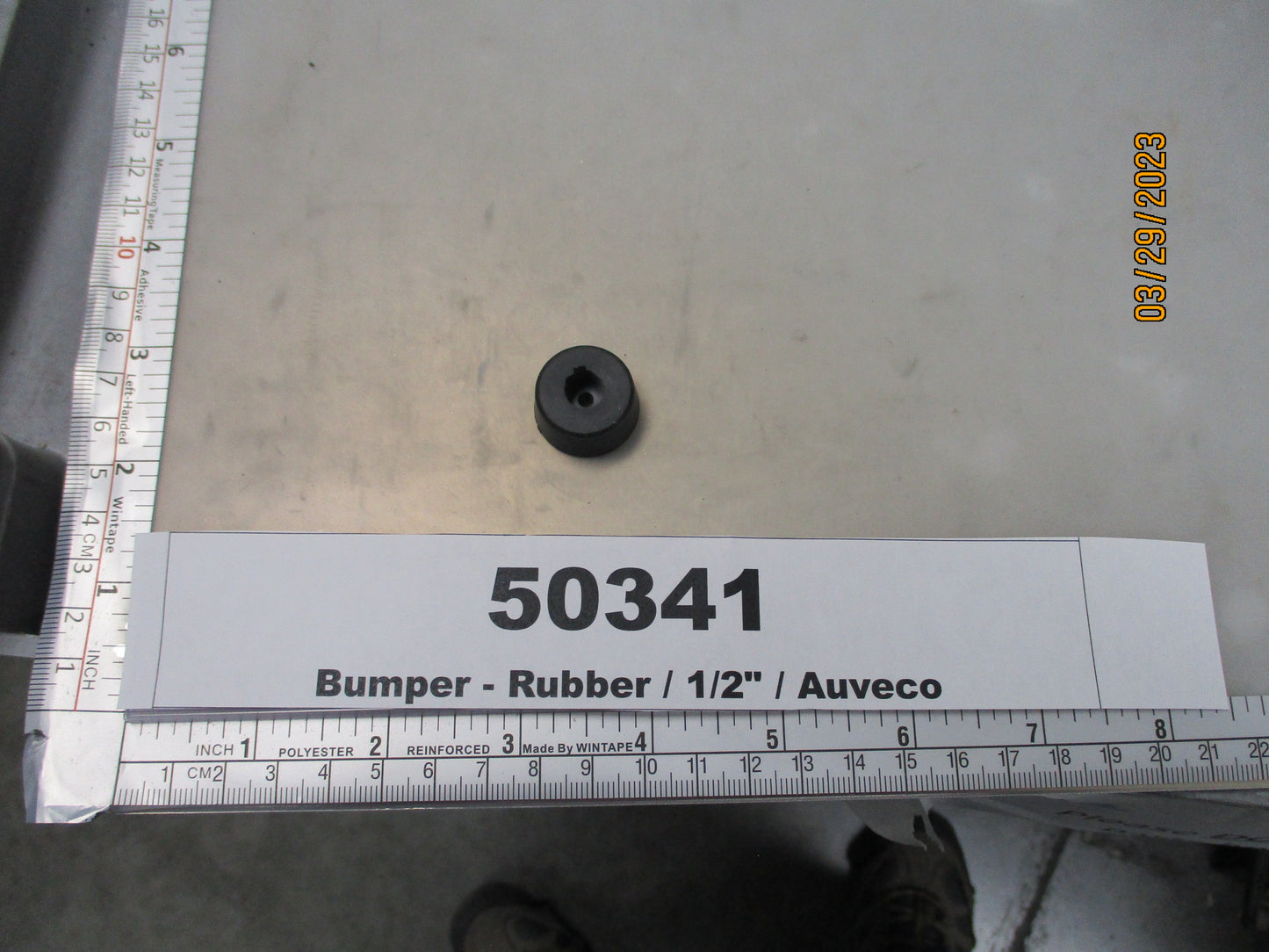 Bumper, Rubber, 1/2", Auveco, Finishing Technologies, AUV4243