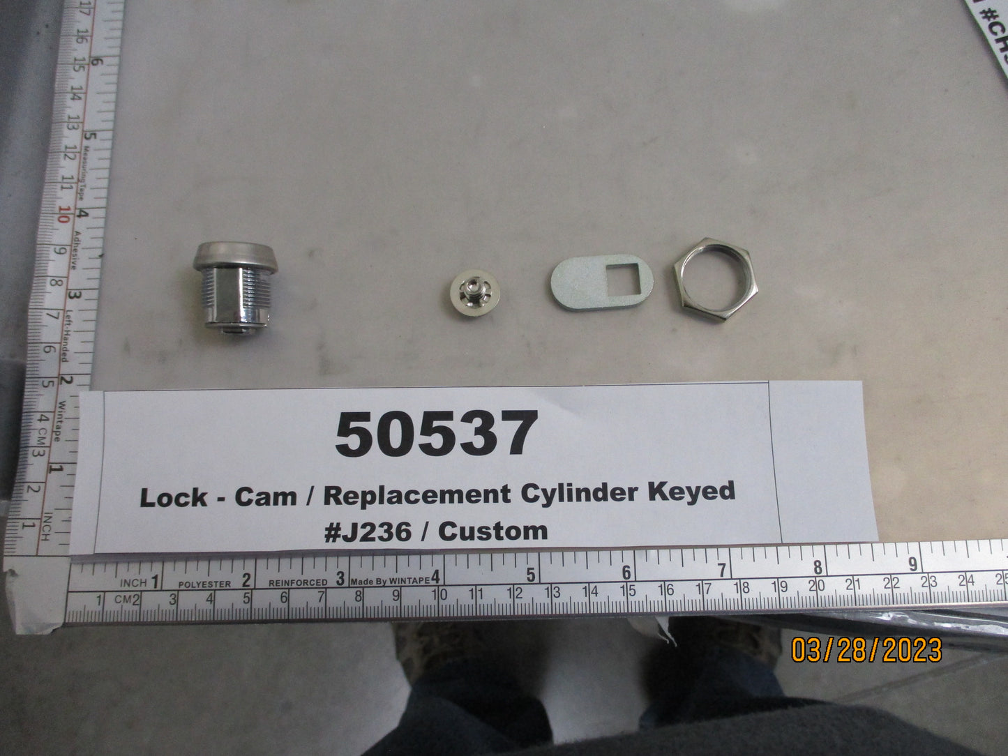 Lock, Cam, Replacement, Cylinder Keyed #J236, Custom, Allegis Corp, J236