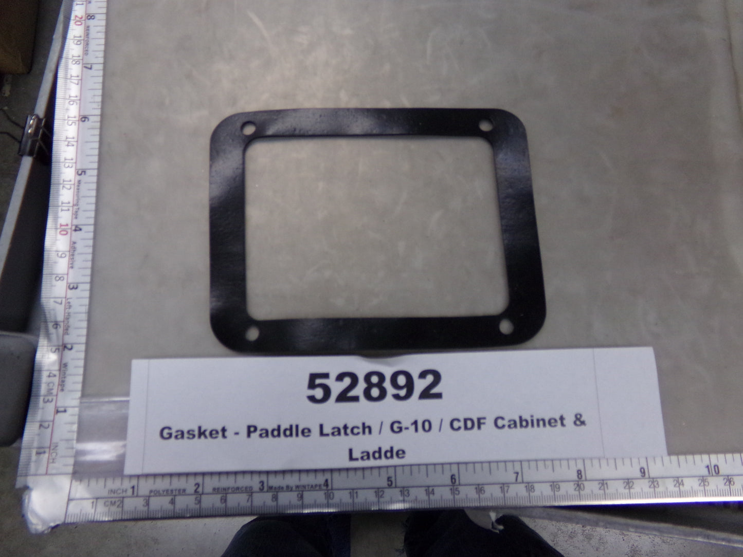 Gasket, Paddle Latch, G-10, CDF Cabinet & Ladder Door, Allegis Corp, G10