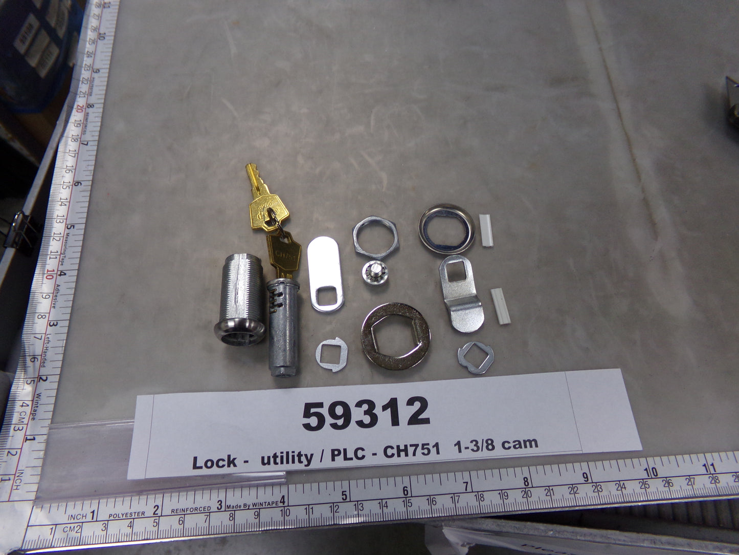 Lock, Utility, PLC - CH751, 1 3/8 Cam, Intermountain Lock and Security