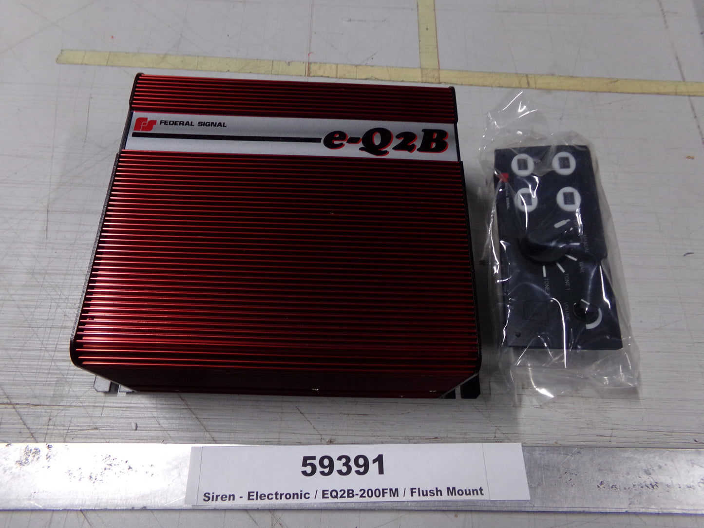 Siren, Electronic, EQ2B-200FM, Flush Mount, Federal Signal