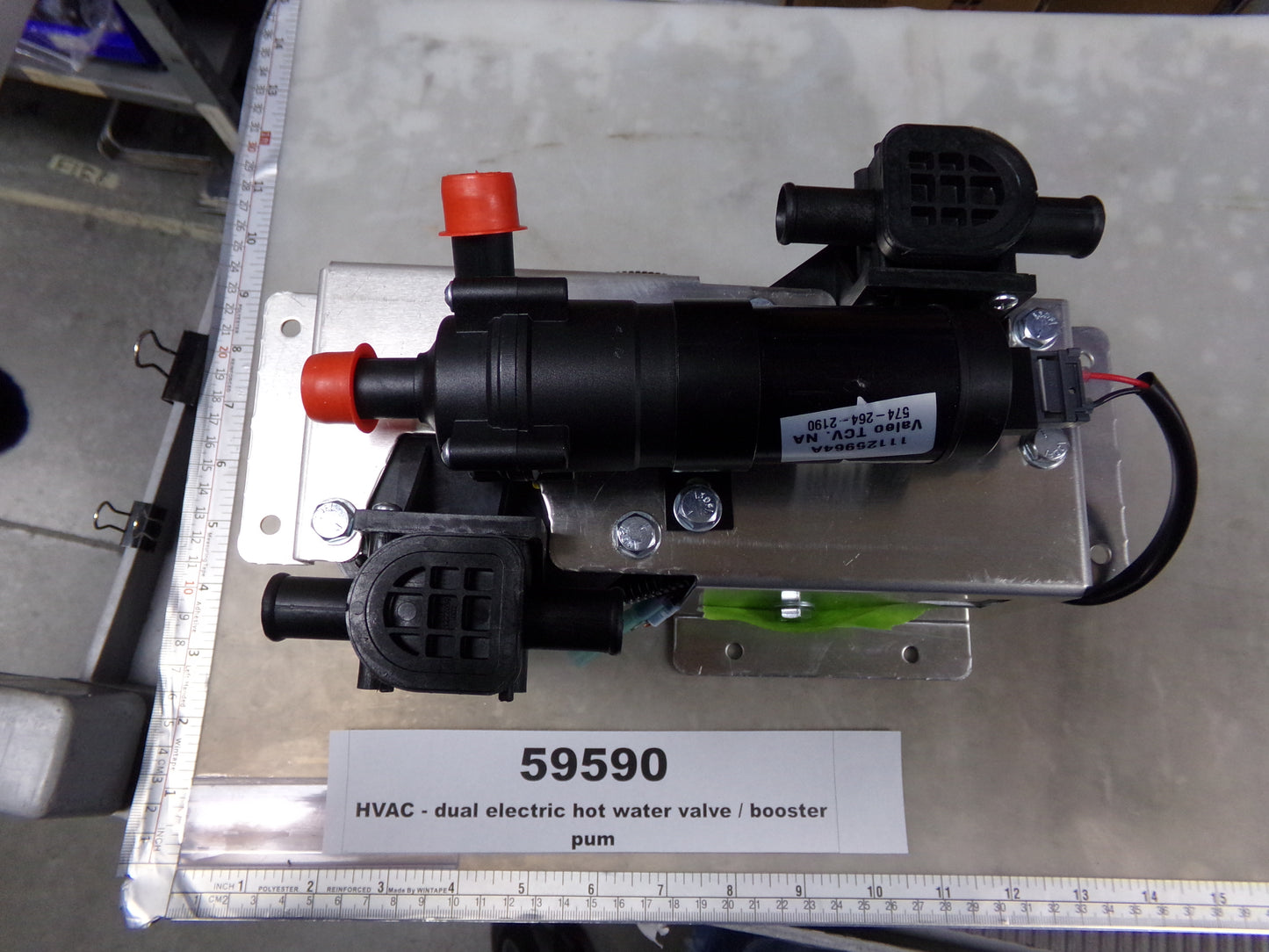 Pump, Booster, w/Dual Electric Water Valves, Assembly