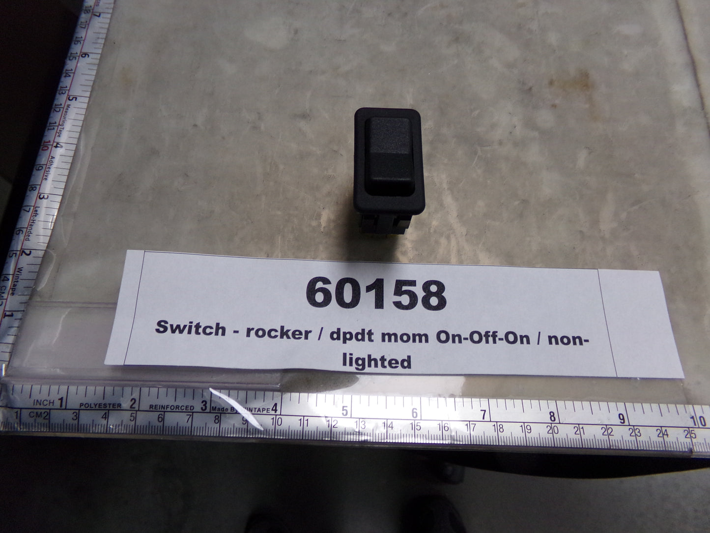 Switch, Rocker, ON/OFF/ON, Non-Lighted, Black, Newark Electronics, 11M1843