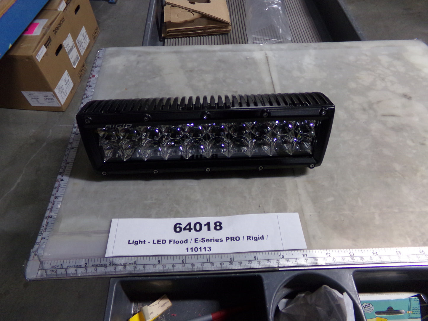 Light, Flood, E-Series Pro, 10 Inch, Black, Rigid Industires, 110113