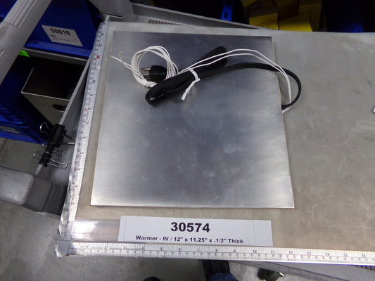 Warmer, IV, 12" x 11.25" x 1/2" Thick, 95°-105°, SWS-2441