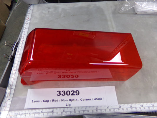 Lenscap, Red, Non-Optic, Corner, 4500 Series Lightbar, Whelen, 68-3983813-500