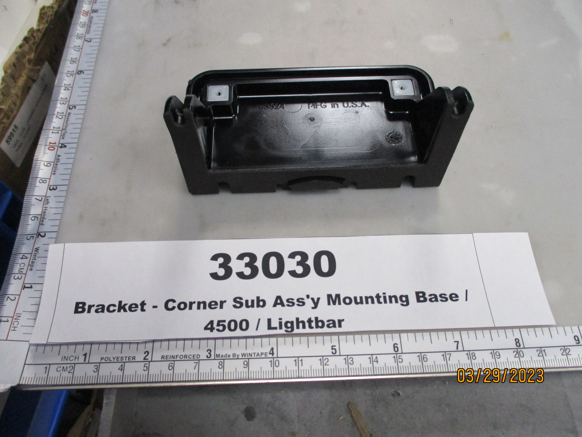 Base, Mounting, Sub Assembly, 4500 Series Lightbar, Whelen, 02-0342932 ...