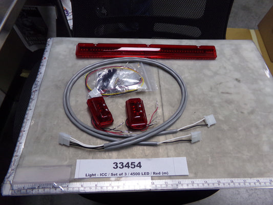 Lights, ICC, RED, 4500 Series Lightbar, Whelen, 45ADICCR