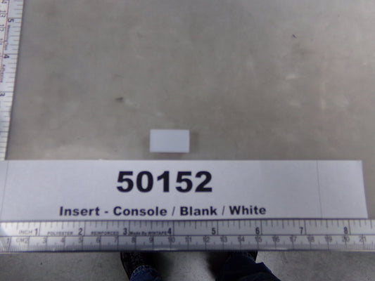Insert, Blank, White, Switch Label Window, Transportation Safety, 220-0583