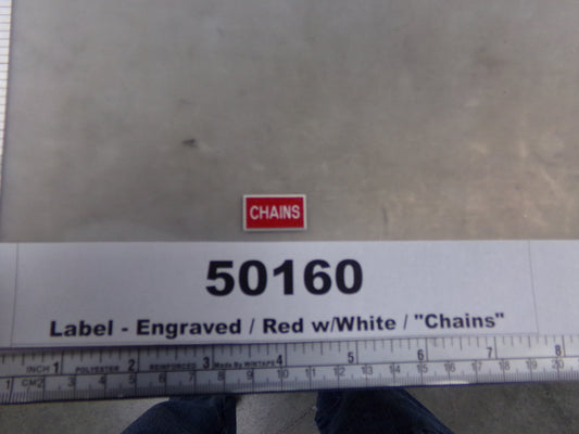 Label, Laminated, 'CHAINS', Red, Awards West