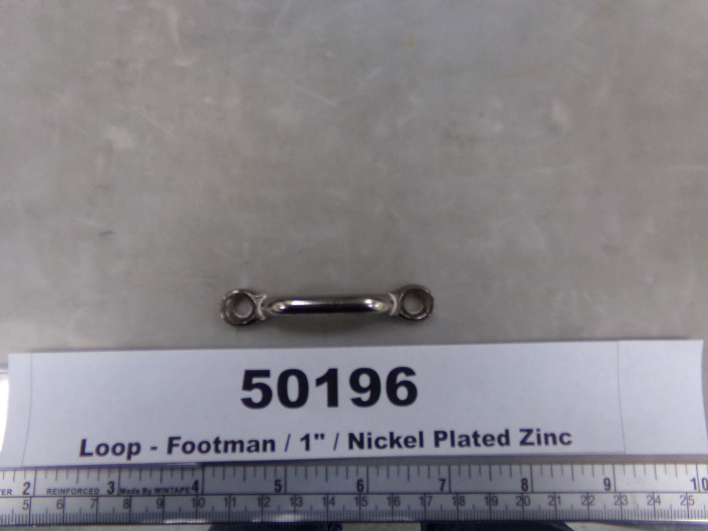 Footman, Loop, 1" Webbing, Nickel Plated, AH 6411-B NI