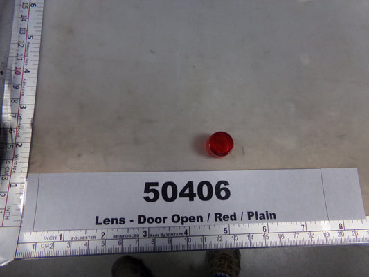 Lens, Door Open, Red, Plain, Allied Electronics, 25P-606R