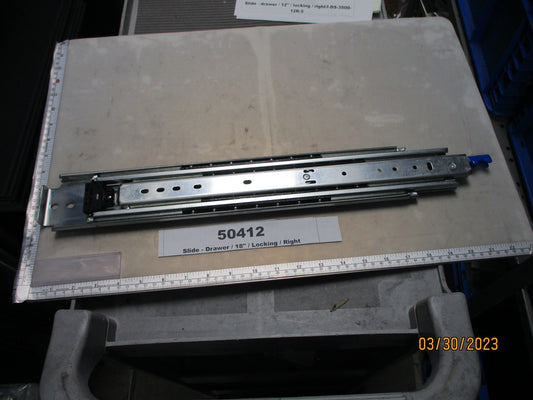Slide, Drawer, 18", Locking, Ryadon Inc., IDS-3500-18R-5