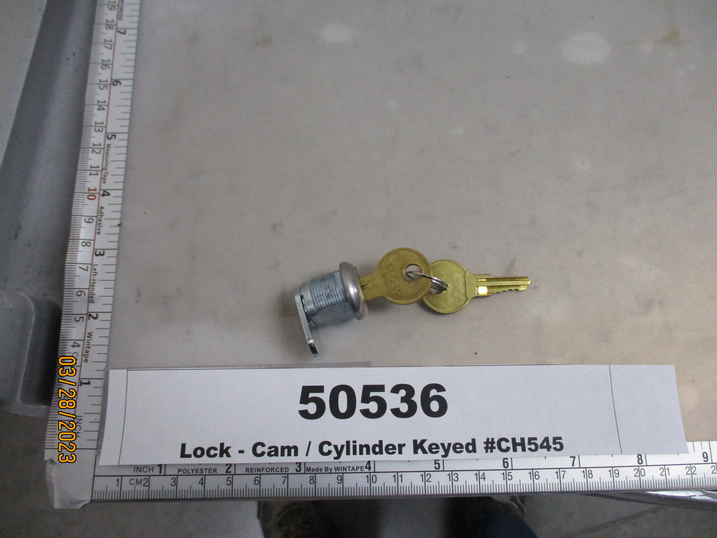 Lock, Cam, Cylinder Keyed #CH545, Allegis Corp, #84 CH545 & CAM 78S