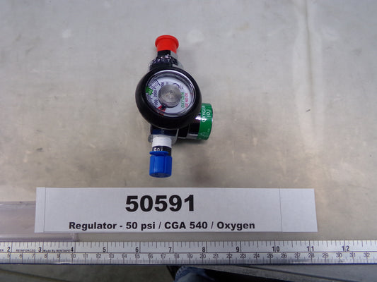 Regulator, Compact Style, Oxygen, Nut & Nipple, Amvex, GR-540