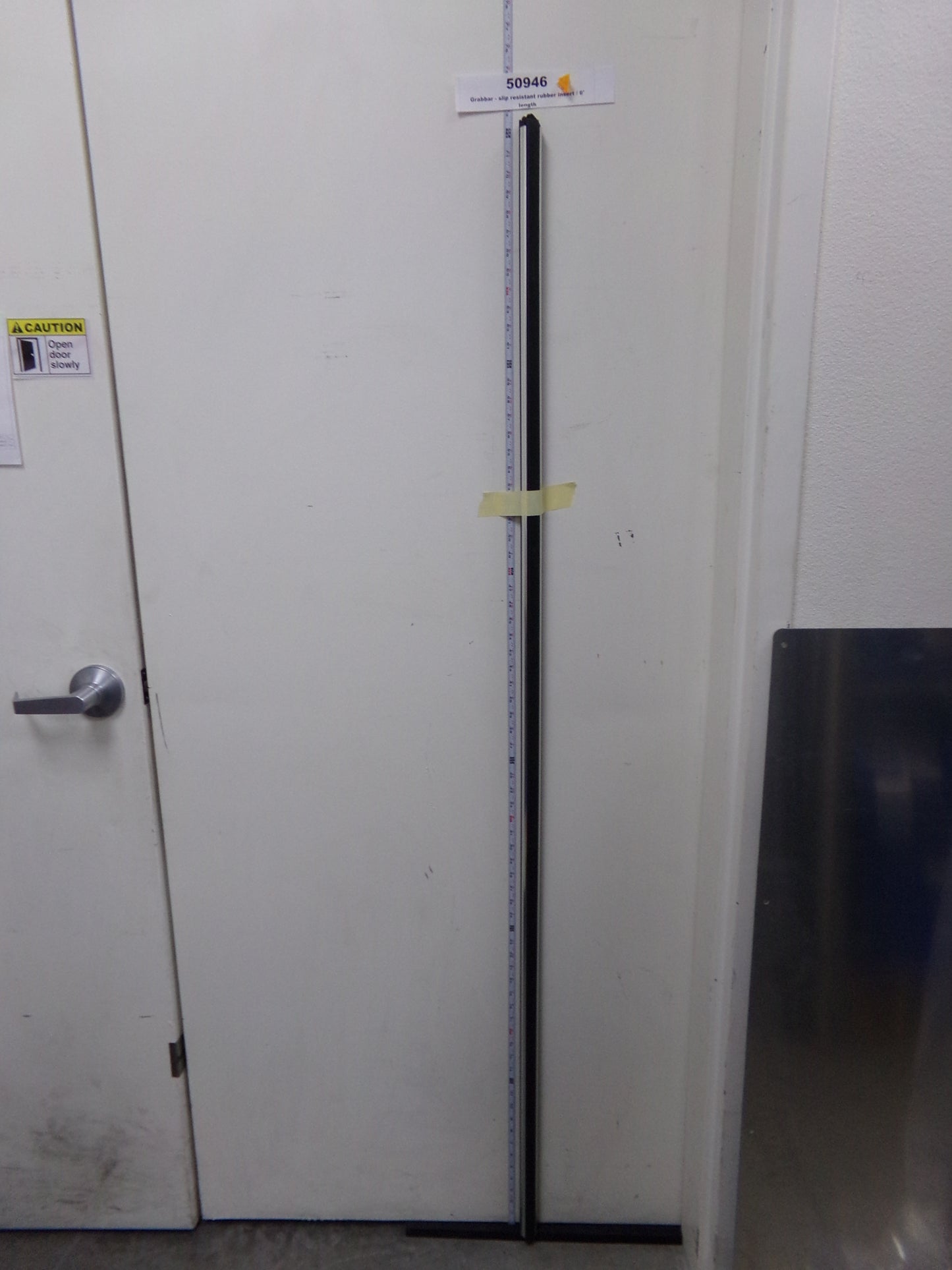 Grabbar, Slip Resistant, Rubber Insert, 6' Length, Austin Hardware, GR-005AL-SLR-0752