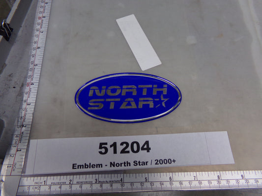Emblem, North Star, Oval, Sticker