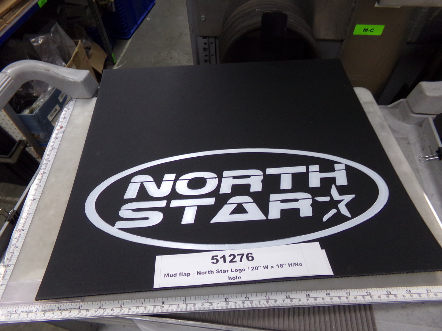 Guard, Mud Flap, 20"W x 18"H, No Holes, North Star Logo