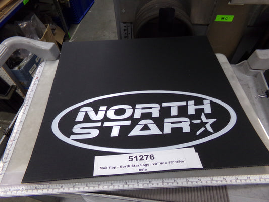 Guard, Mud Flap, 20"W x 18"H, No Holes, North Star Logo