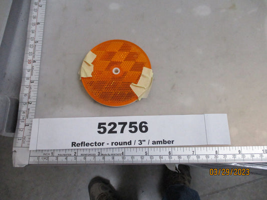 Reflector, Round, Amber, 3", Truck-Lite, 98006Y