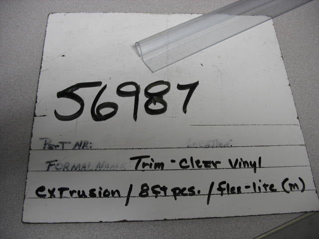 Mounting, Extrusion, Clear Vinyl, for Flexlite LED Strips, 8 ft,  Christi Plastics