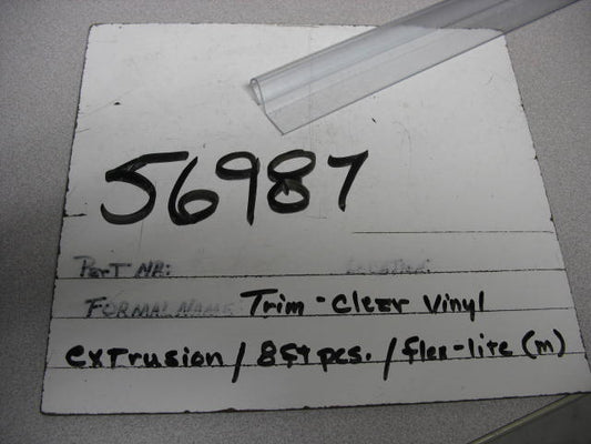 Mounting, Extrusion, Clear Vinyl, for Flexlite LED Strips, 8 ft,  Christi Plastics