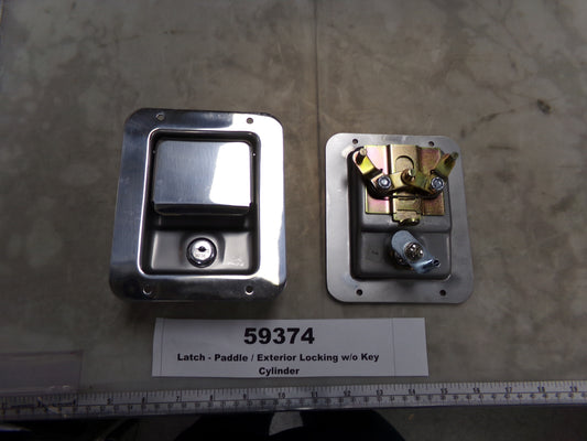 Latch, Paddle, Exterior, Locking w/o Key Cylinder, W.E. Hoban Company, SS-3-2630W Sub 3