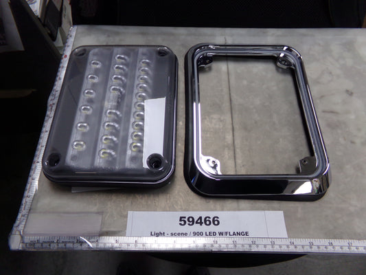 Light, Scene, 900 Series, LED, w/Chrome Flange, Whelen, 9SC0ENZR