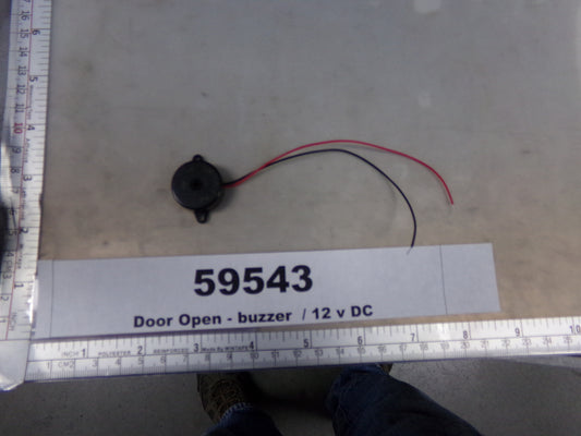 Buzzer, Door Open, 12V DC, Mouser Electronics, 539-PK21N30WQ
