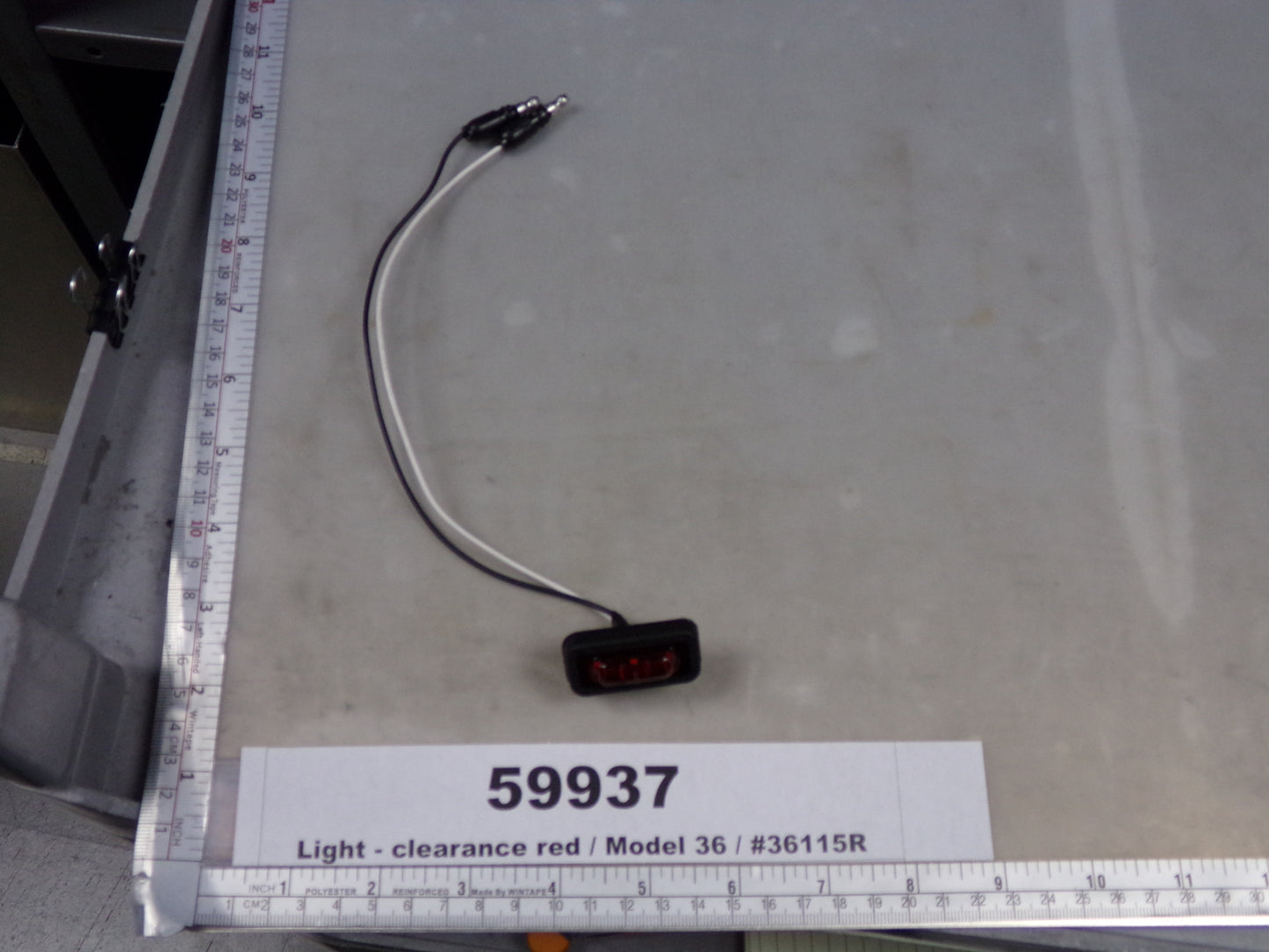 Light, Marker, 36 Series, Flex-Lite Rear Exit Wire, LED, Red Rectangular, Truck-Lite, 36115R