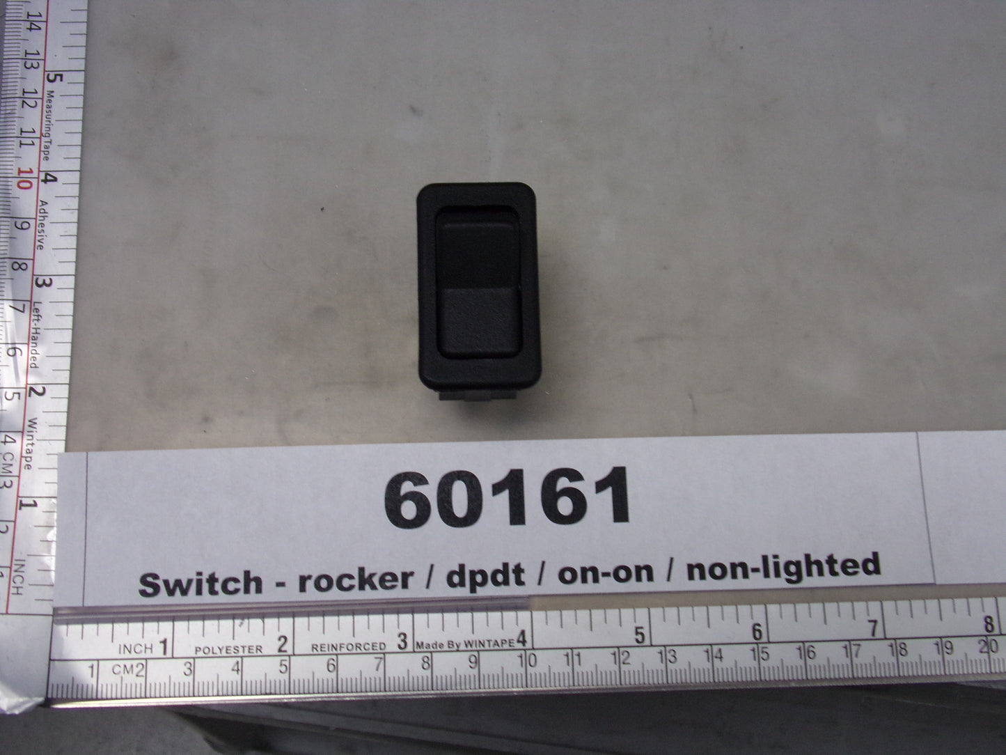 Switch, Rocker, ON/ON, Non-Lighted, Black, Wesgarde Components, Eaton #8006K46N1V2