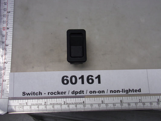 Switch, Rocker, ON/ON, Non-Lighted, Black, Wesgarde Components, Eaton #8006K46N1V2