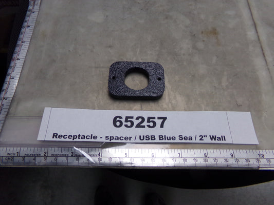 Receptacle, Spacer, USB, Blue Sea, 2" Wall, West Coast Insulation & Waterjet