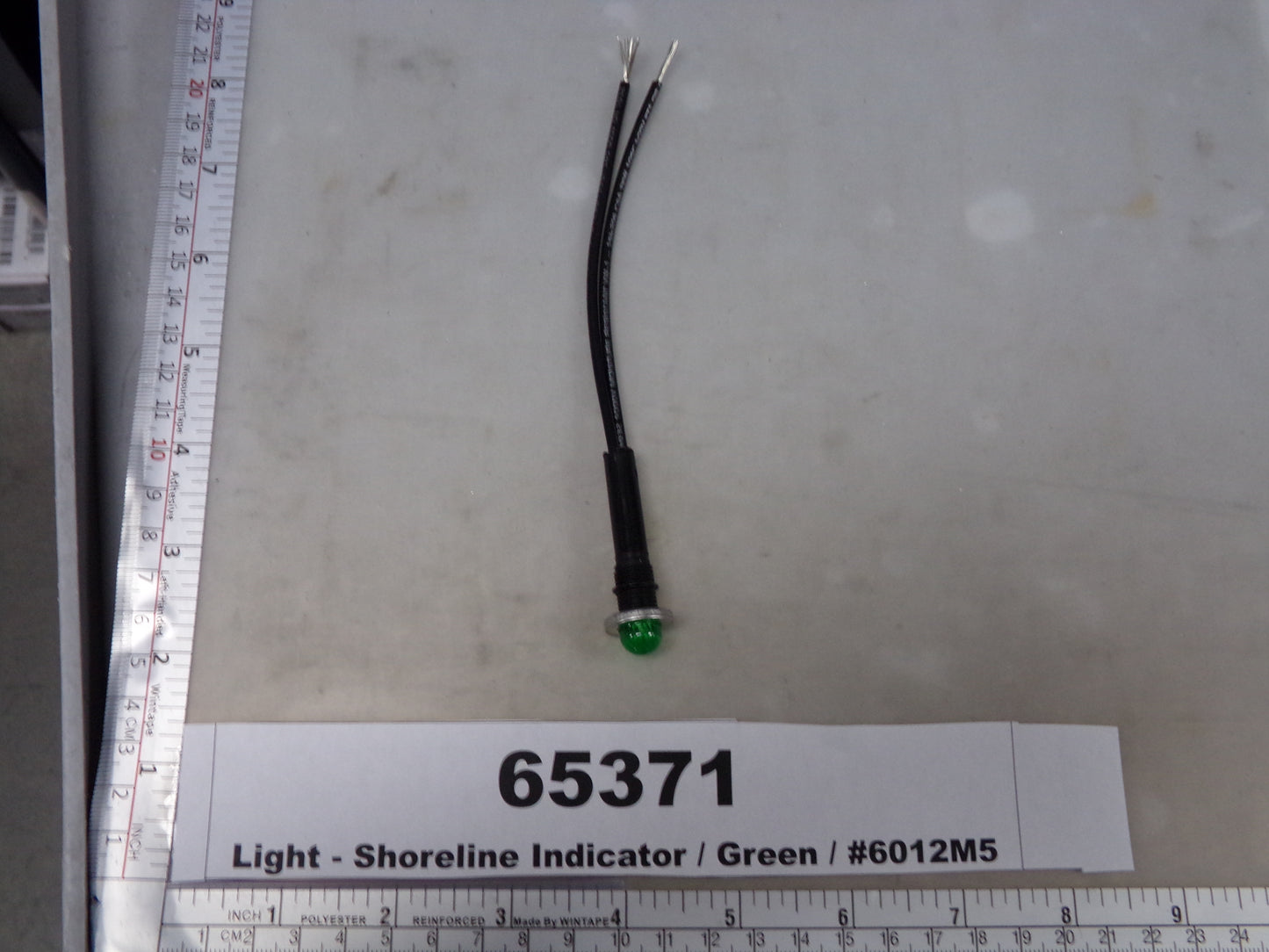 Light, Indicator, Panel Mount, Neon Green, Visual Communications Company, 6012M5