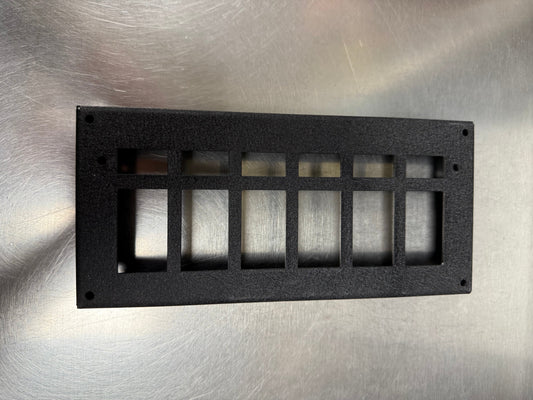 Switch, Panel, Attendant, 6 position, Black, Powder Coat, J.I.T. Manufacturing, 41098