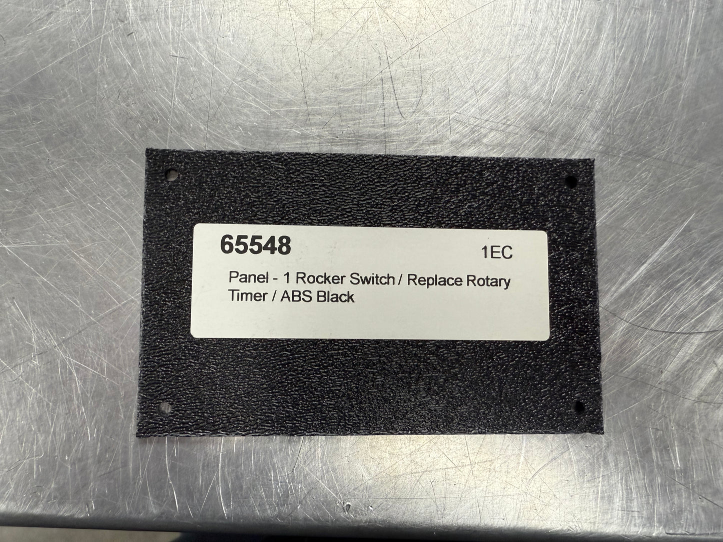 Switch, Panel, 1 Rocker, Black ABS, Replaces Rotary Timer Switch Cutout