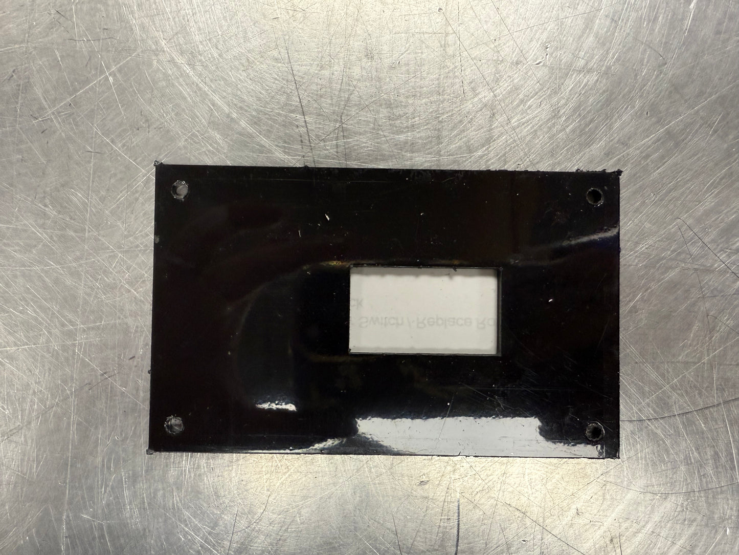 Switch, Panel, 1 Rocker, Black ABS, Replaces Rotary Timer Switch Cutout